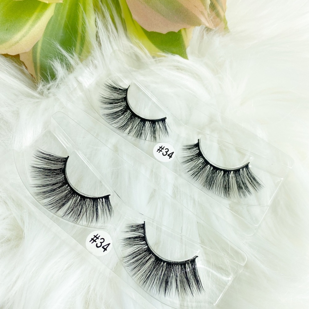🟡 3/$20 Lot Of 2 3D Mink False Eyelashes